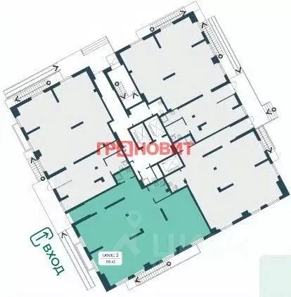 Помещение свободного назначения в Новосибирская область, Новосибирск ... - Фото 1
