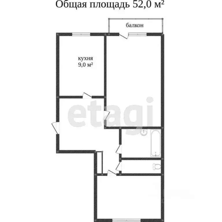 2-к кв. Костромская область, Кострома Малышково мкр, проезд Березовый, ... - Фото 1