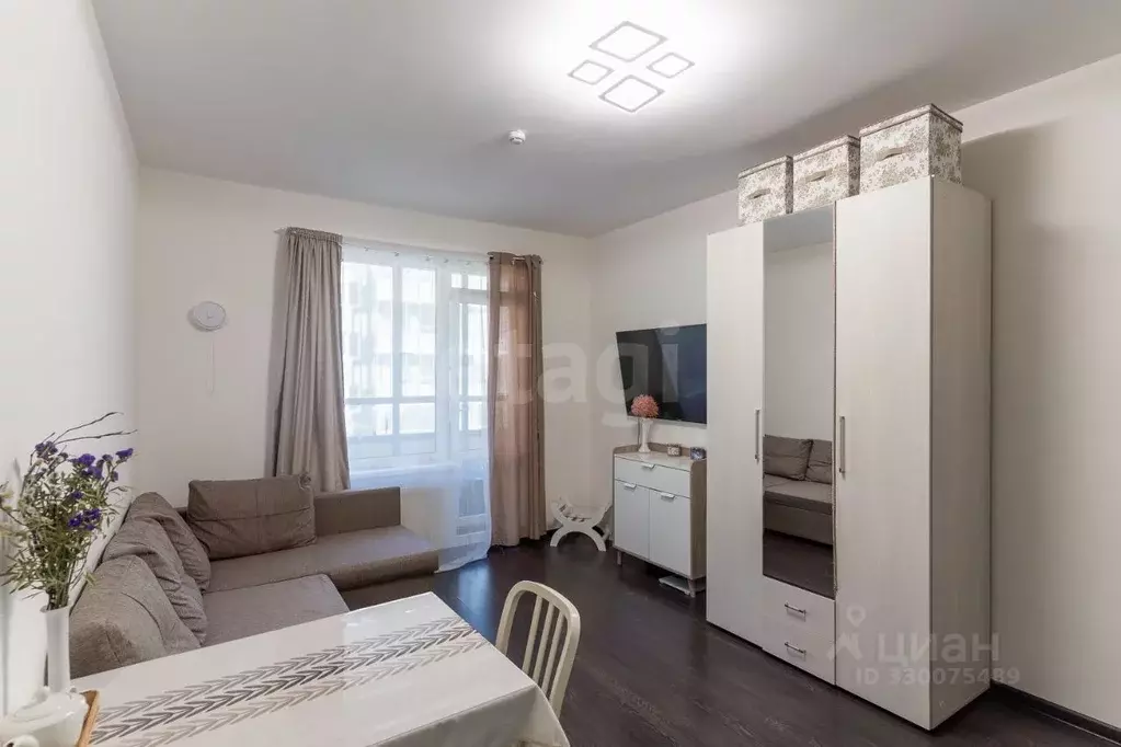 Студия Санкт-Петербург ул. Струве, 18 (24.4 м) - Фото 1