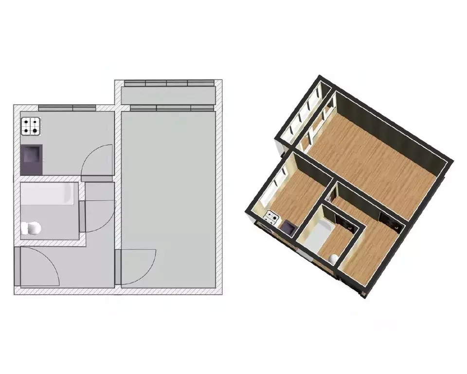 1-к кв. Ленинградская область, Отрадное Кировский район, Советская ... - Фото 2