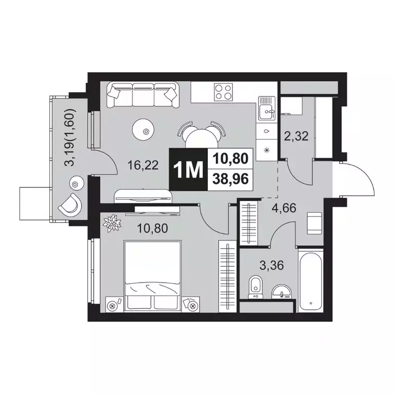 2-к кв. Пензенская область, Пенза Тепличный мкр, Прованс жилой ... - Фото 1
