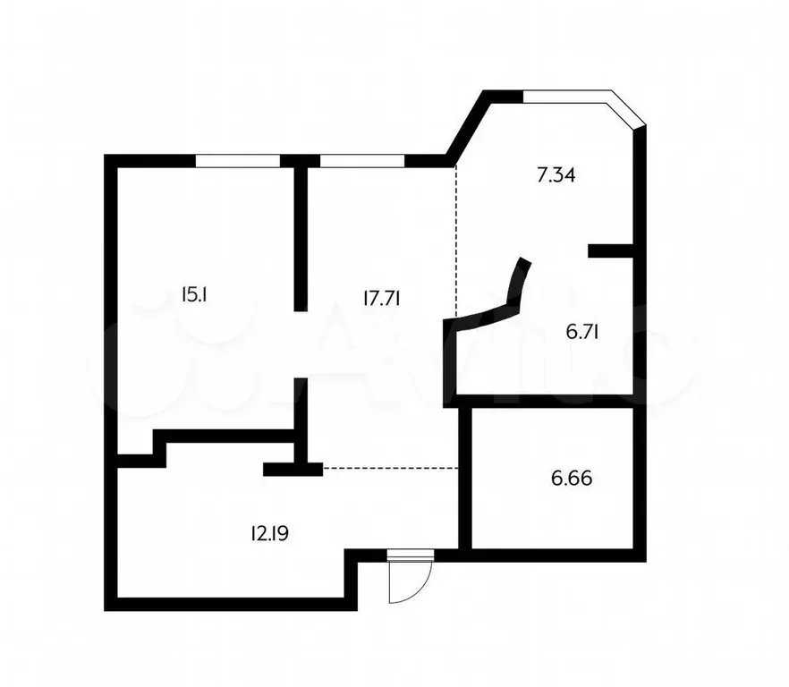 2-к. квартира, 66 м, 2/9 эт. - Фото 0