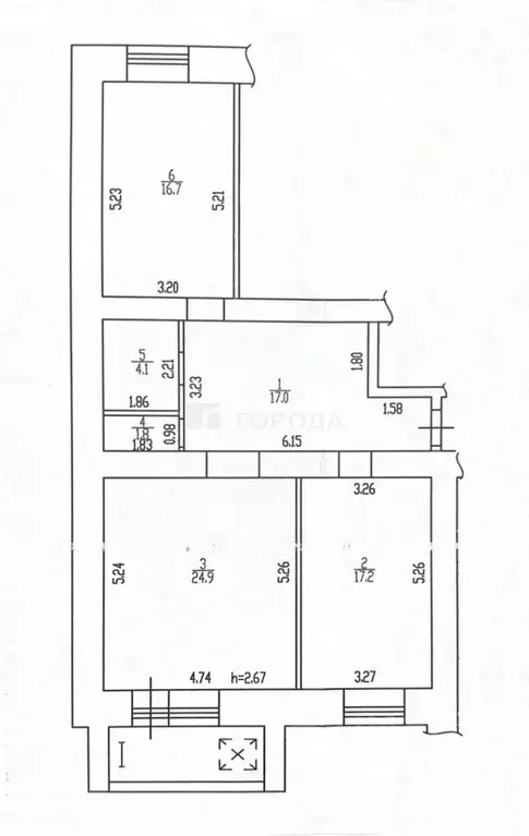 2-к кв. Алтайский край, Барнаул Взлетная ул., 7 (81.7 м) - Фото 2