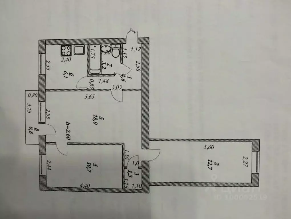 3-к кв. Саратовская область, Энгельс ул. Тельмана, 1 (58.0 м) - Фото 1