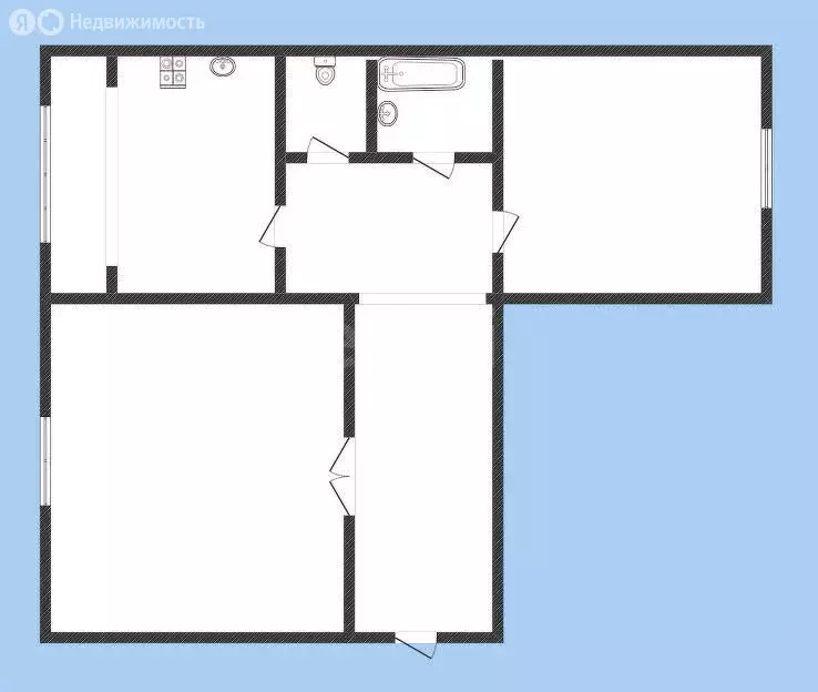 2-комнатная квартира: Нерехта, улица Чкалова, 4 (52.5 м) - Фото 1