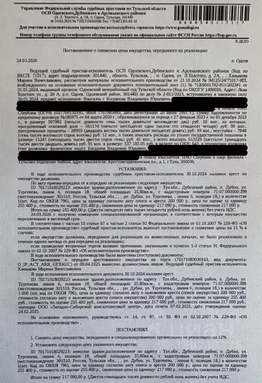 Гараж в Тульская область, пос. Дубна ул. Тургенева, 6 (26 м) - Фото 1