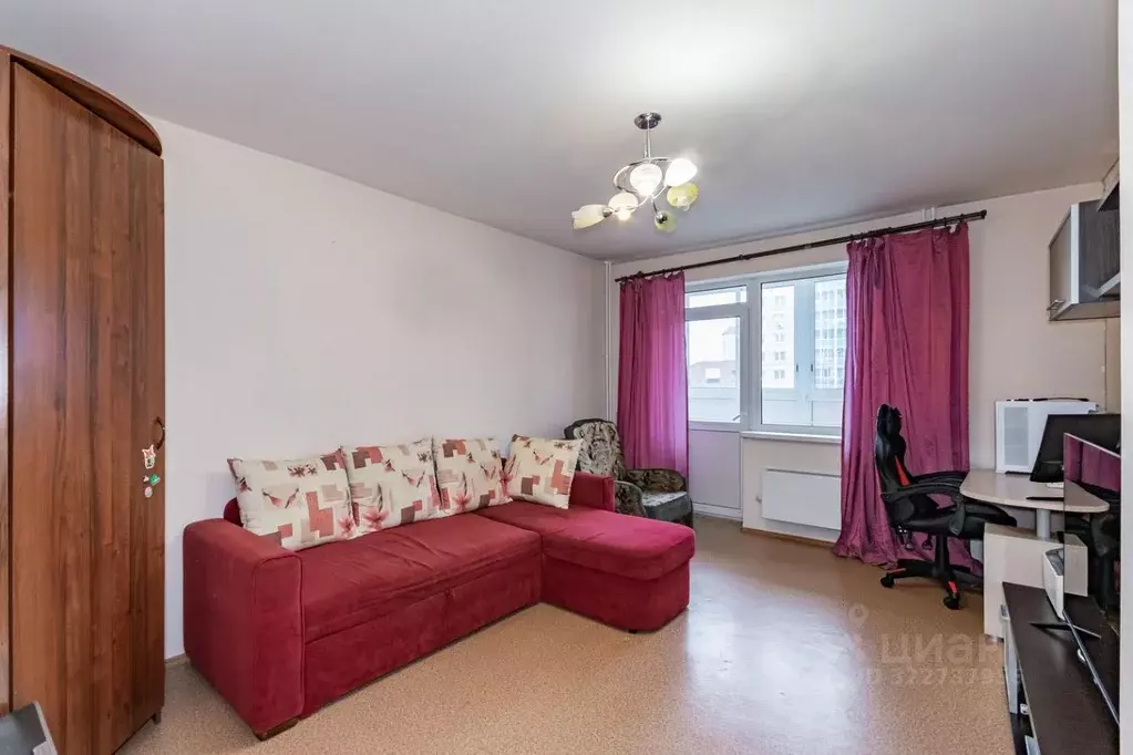 1-к кв. Свердловская область, Екатеринбург ул. Готвальда, 21к1 (42.7 ... - Фото 2