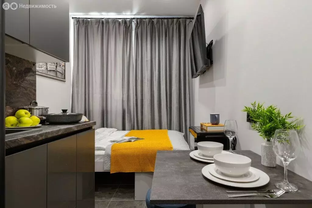 Квартира-студия: Санкт-Петербург, Бумажная улица, 22к2 (10 м) - Фото 1