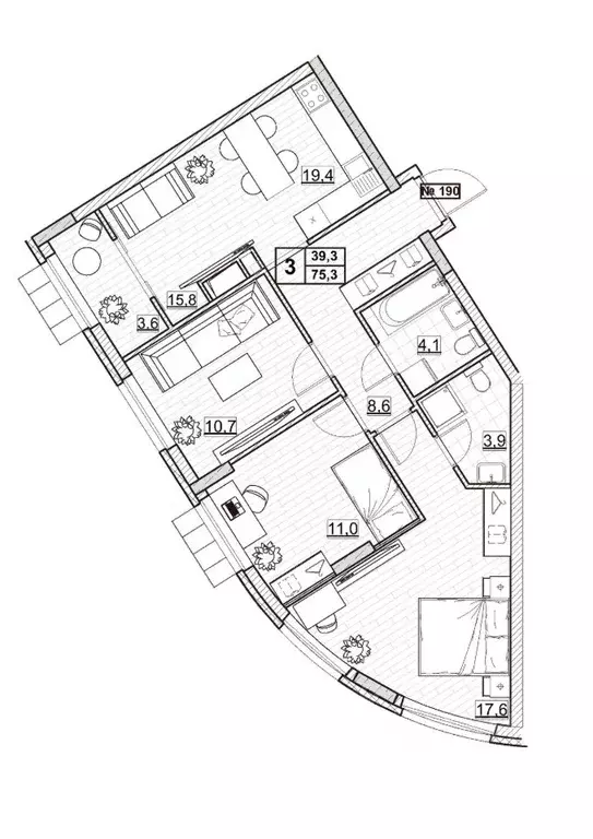 3-к кв. Нижегородская область, Нижний Новгород ул. Ванеева (75.3 м) - Фото 0