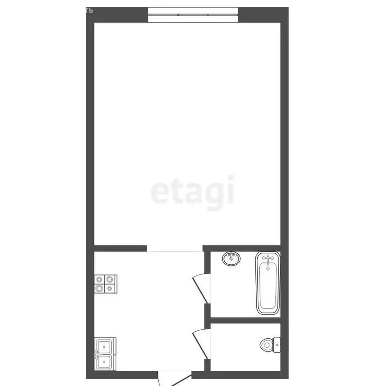 Квартира-студия: Тюменский муниципальный округ, рабочий посёлок ... - Фото 1