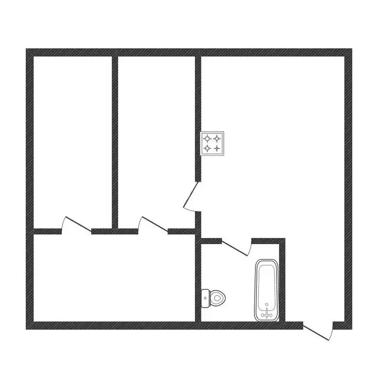 Дом в село Верхняя Серебрянка, Заречная улица (57.1 м) - Фото 1