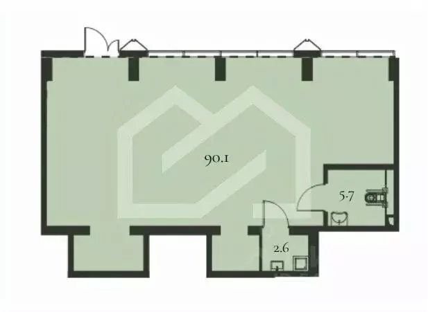 Помещение свободного назначения в Москва Малая Тульская ул., 1 (98 м) - Фото 2