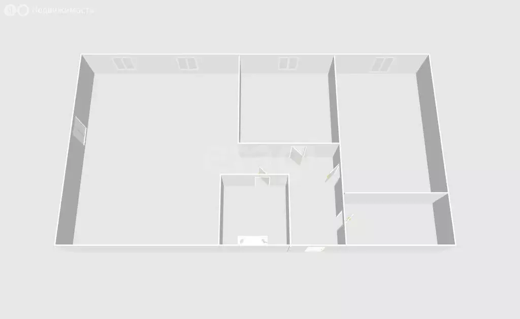 3-комнатная квартира: Южно-Сахалинск, улица имени Космонавта Поповича, ... - Фото 1