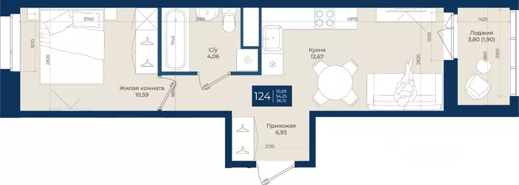 1-к кв. Ленинградская область, Ломоносовский район, Аннинское ... - Фото 1