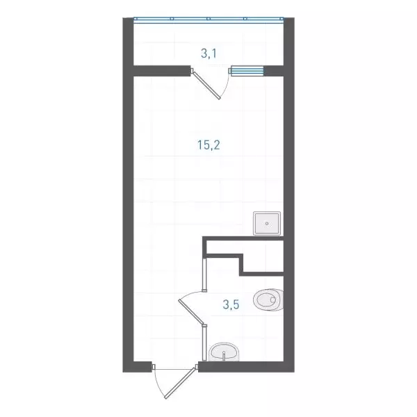 Квартира-студия: Екатеринбург, микрорайон Академический, 4-й квартал ... - Фото 1