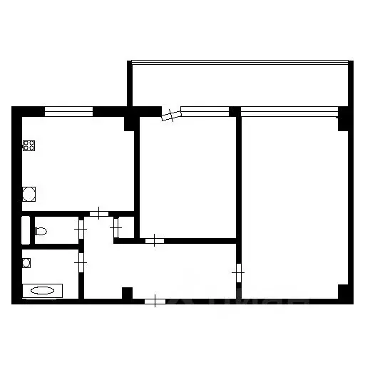 2-к кв. Москва Славянский бул., 11К1 (45.0 м) - Фото 1