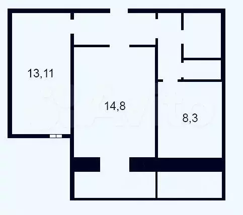 2-к. квартира, 50,7 м, 3/9 эт. - Фото 0
