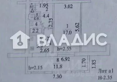 1-к кв. Краснодарский край, Новороссийск просп. Ленина, 29 (32.0 м) - Фото 1