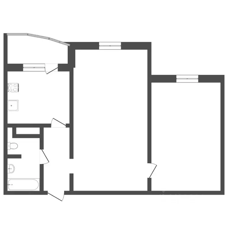 2-к кв. Тюменская область, Тюмень ул. Александра Митинского, 7 (64.0 ... - Фото 1