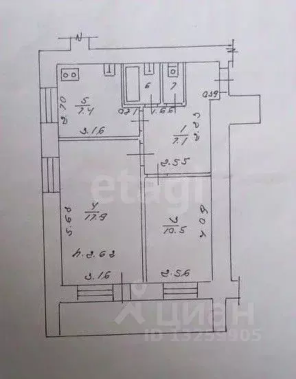2-к кв. Липецкая область, Липецк ул. М.И. Неделина, 16 (50.2 м) - Фото 2