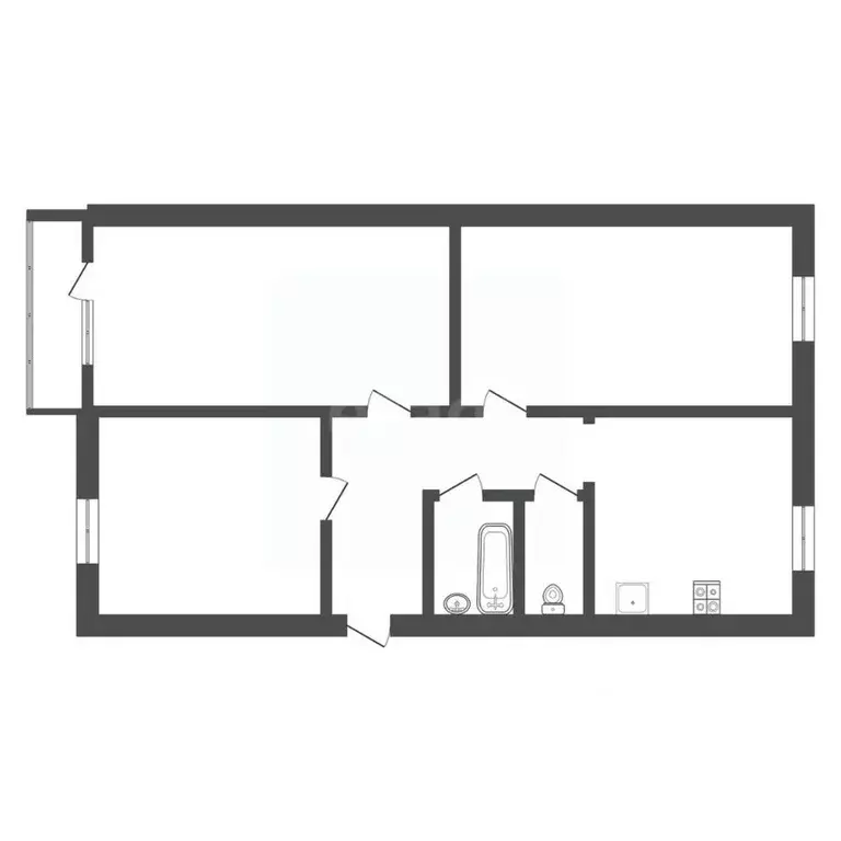 3-к кв. Тульская область, Тула Гоголевская ул., 69Б (62.0 м) - Фото 0