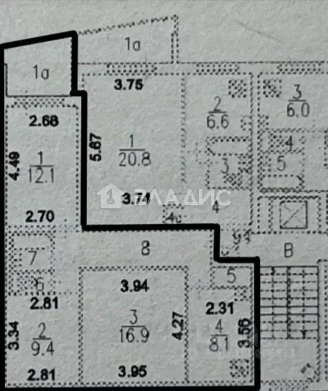 3-к кв. Москва Дмитровское ш., 41К1 (60.0 м) - Фото 2