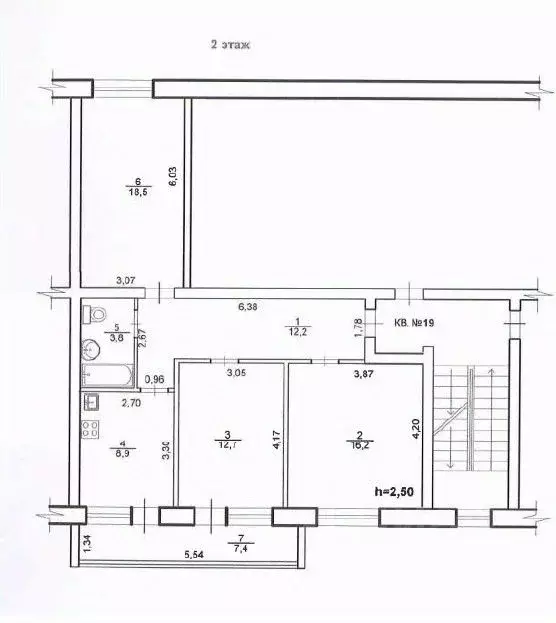 3-к кв. Ханты-Мансийский АО, Югорск ул. Толстого, 14 (72.3 м) - Фото 1