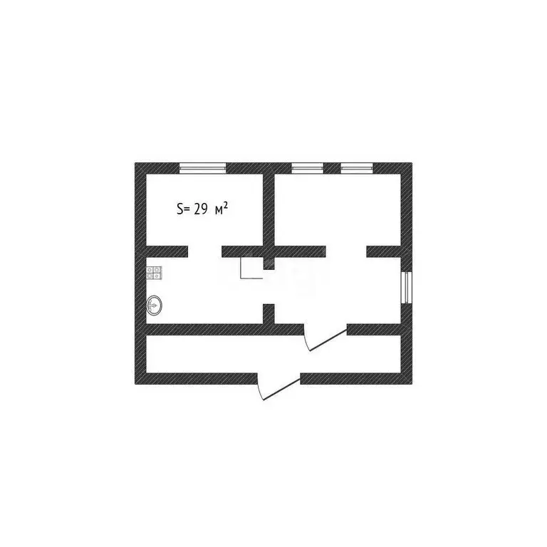 Дом в Бийск, улица Леонида Метелёва (29 м) - Фото 1