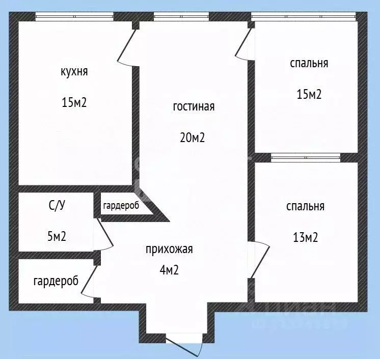 3-к кв. Дагестан, Махачкала ул. Гапцахская, 6 (80.0 м) - Фото 2