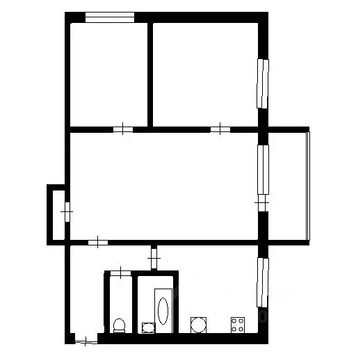 3-к кв. Калужская область, Калуга ул. Чичерина, 16к1 (50.8 м) - Фото 2