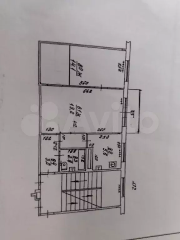 2-к. квартира, 45,6 м, 4/5 эт. - Фото 1