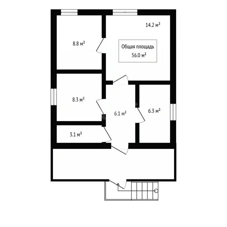 Дом в Алтай, Майминский район, с. Майма Советская ул., 182 (56 м) - Фото 2