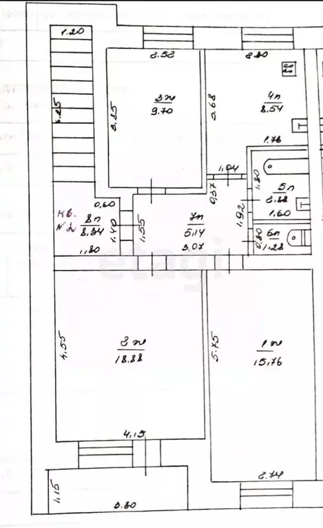 3-к кв. Ульяновская область, Вешкайма рп ул. Володина, 29 (73.0 м) - Фото 1