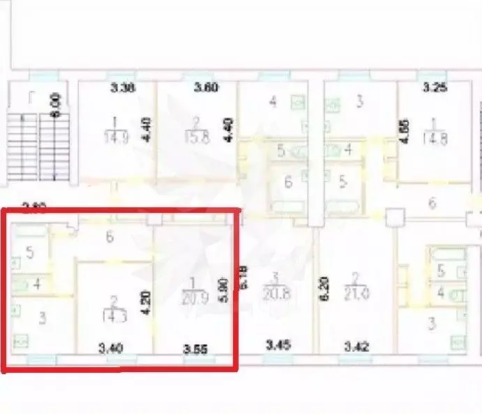 2-к кв. Москва ул. Буракова, 17/2 (57.0 м) - Фото 2