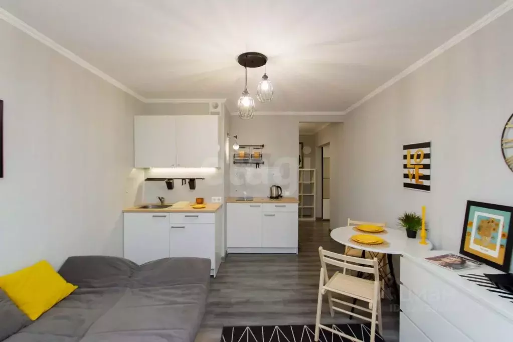 Студия Тюменская область, Тюмень ул. Константина Посьета, 11 (31.0 м) - Фото 2