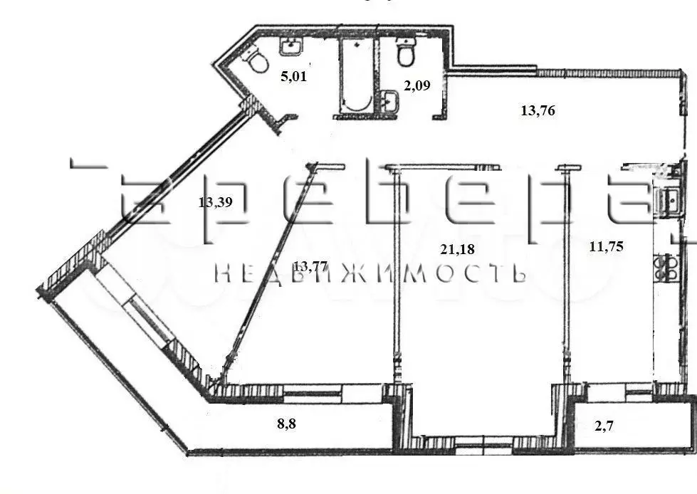 3-к. квартира, 80 м, 4/6 эт. - Фото 0