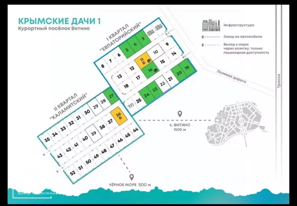 Участок в Крым, Сакский район, с. Молочное  (6.0 сот.) - Фото 2