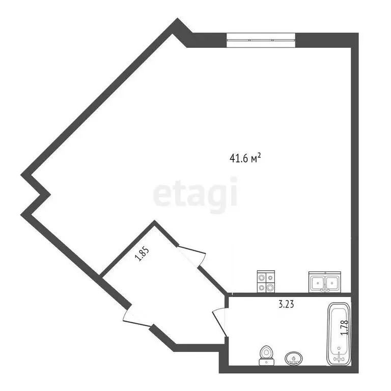 Квартира-студия: Тюмень, улица Чернышевского, 2Бк11 (54.8 м) - Фото 0