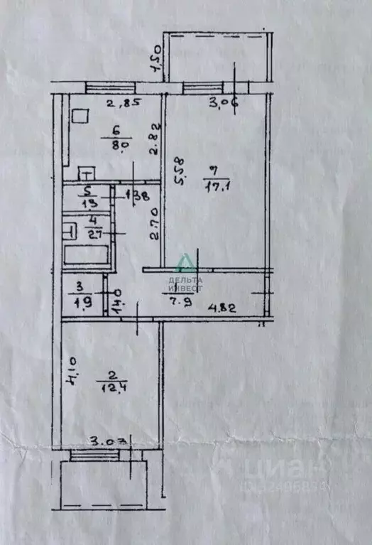 2-к кв. Башкортостан, Уфа Грозненская ул., 71/1 (55.4 м) - Фото 2