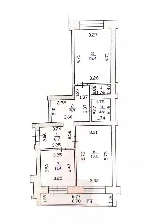 2-к кв. Чувашия, Новочебоксарск Западный жилрайон, Юраково мкр, ул. ... - Фото 2