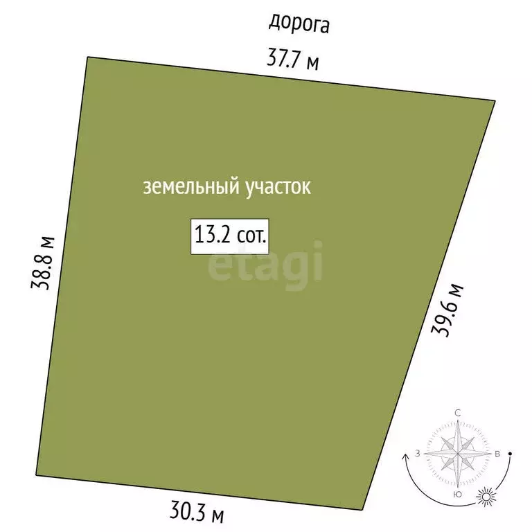 Участок в Тюменский муниципальный округ, посёлок Новотуринский (13.21 ... - Фото 1