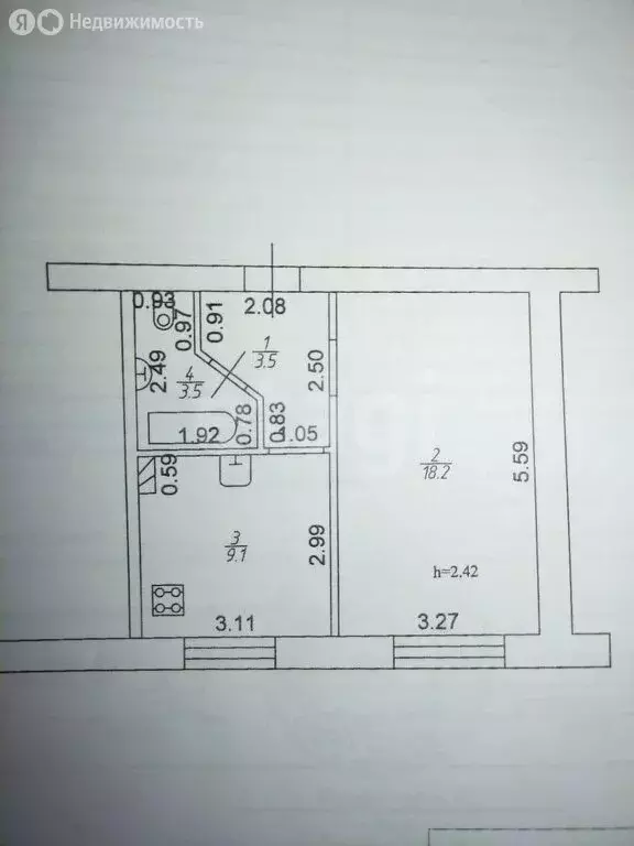 1-комнатная квартира: Казань, улица Энергетиков, 8 (34.3 м) - Фото 0