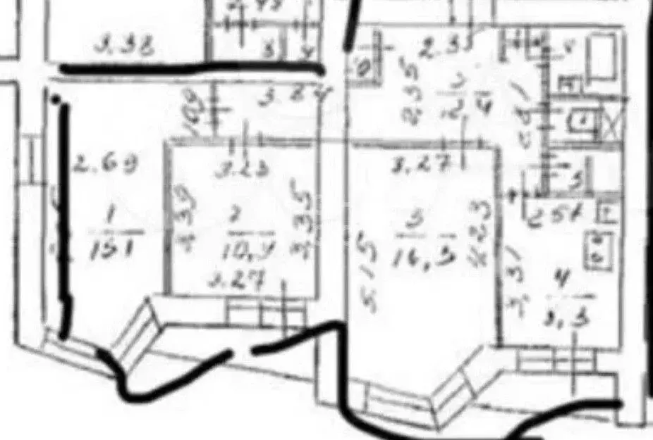 3-к кв. Санкт-Петербург Товарищеский просп., 5 (69.0 м) - Фото 2