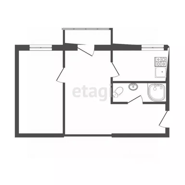 2-к кв. Тульская область, Тула Гоголевская ул., 81 (44.0 м) - Фото 1