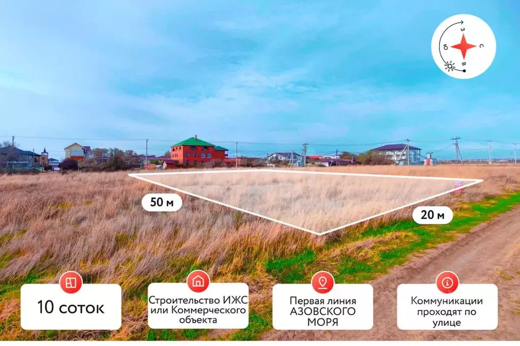 Участок в Краснодарский край, Темрюкский район, Фонталовское с/пос, ... - Фото 0