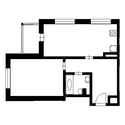1-к кв. Санкт-Петербург Полтавский проезд, 3 (45.0 м) - Фото 2