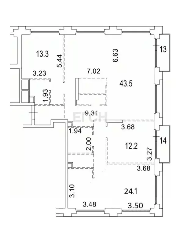 3-к кв. Москва Большая Почтовая ул., 18Ак1 (112.0 м) - Фото 2