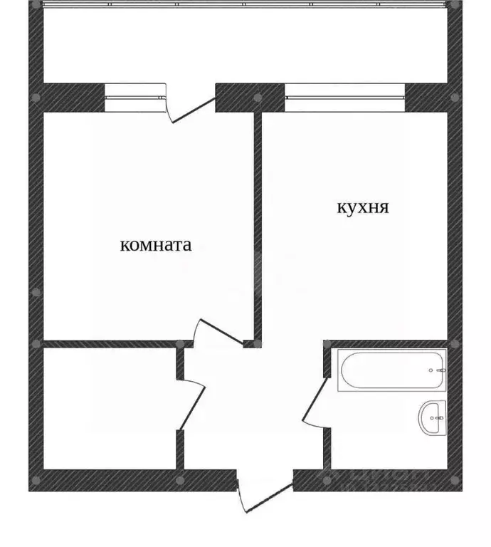 1-к кв. Вологодская область, Вологда Водники мкр, ул. Северная, 16А ... - Фото 2