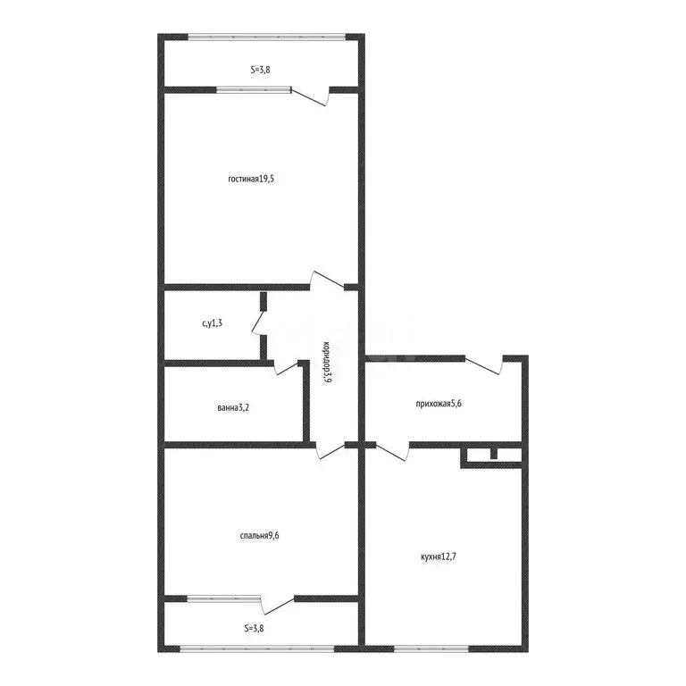 2-комнатная квартира: Краснодар, улица Героя Владислава Посадского, 40 ... - Фото 1