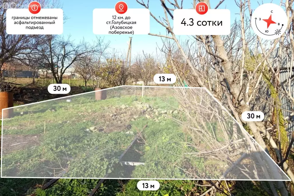 Участок в Курчанская, Набережная улица (4.26 м) - Фото 1